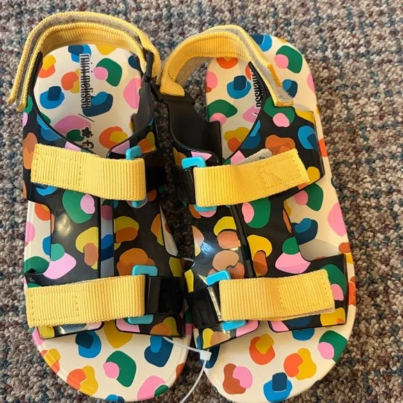 Mini Melissa Pingpong + Fabula Sandal size 4 - Picture 4 of 7